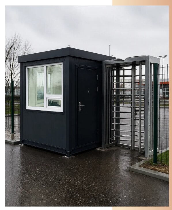Посты охраны с турникетом в Кисловодске по цене от 267350 р. | БытовкаПрофи-Ксл